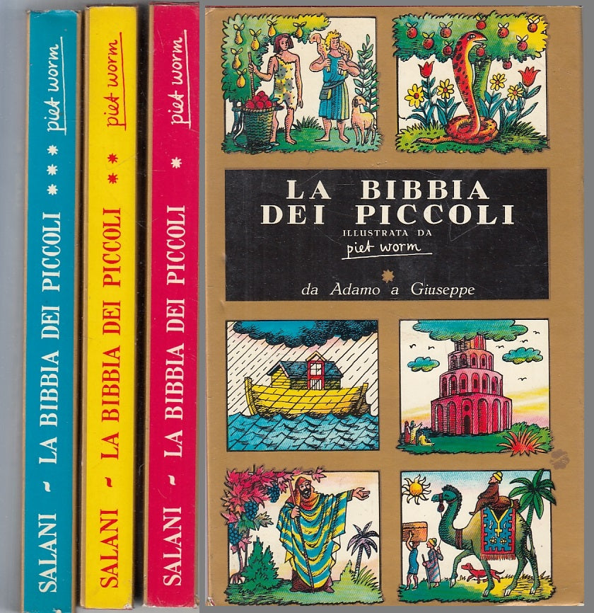 LB- LA BIBBIA DEI PICCOLI 1/3 ILLUSTRATA - PIET WORM- SALANI--- 1977- CS- ZFS309