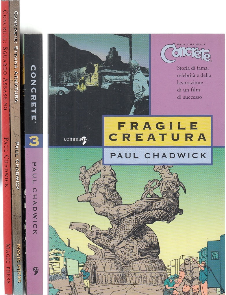 FV- CONCRETE 3 VOLUMI FRAGILE CREATURA STRANA ARMATURA SGUARDO- CHADWICK- B- A23
