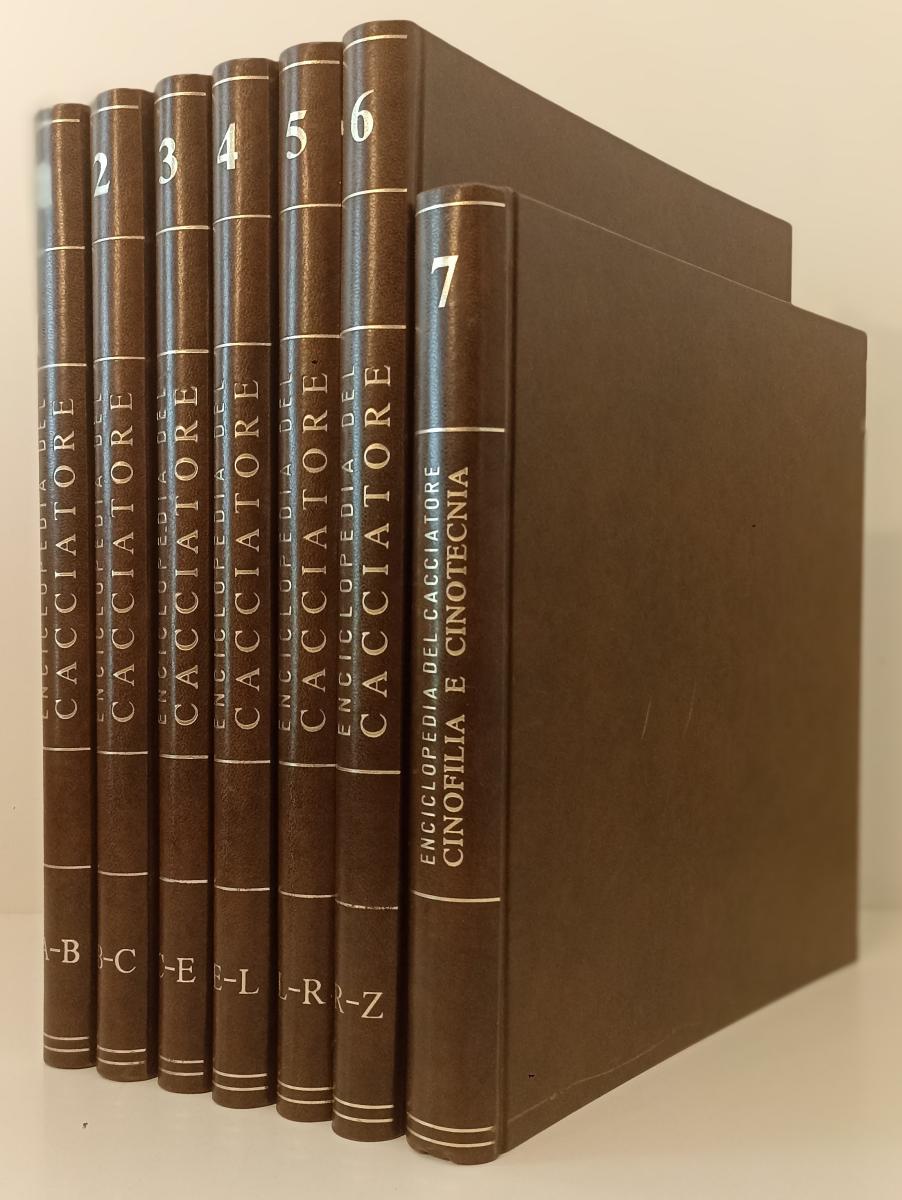 LZ- ENCICLOPEDIA CACCIATORE 7 VOLUMI CINOFILIA CINOTECNIA- FABBRI- 1967-C-BLCP27