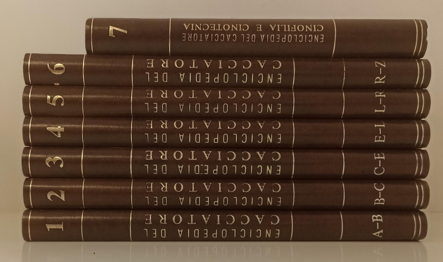 LZ- ENCICLOPEDIA CACCIATORE 7 VOLUMI CINOFILIA CINOTECNIA- FABBRI- 1967-C-BLCP27