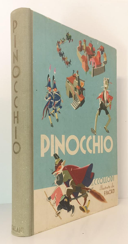 LB- PINOCCHIO ILLUSTRATO DA FAORZI - CARLO COLLODI - SALANI --- 1954 - C - RGZ