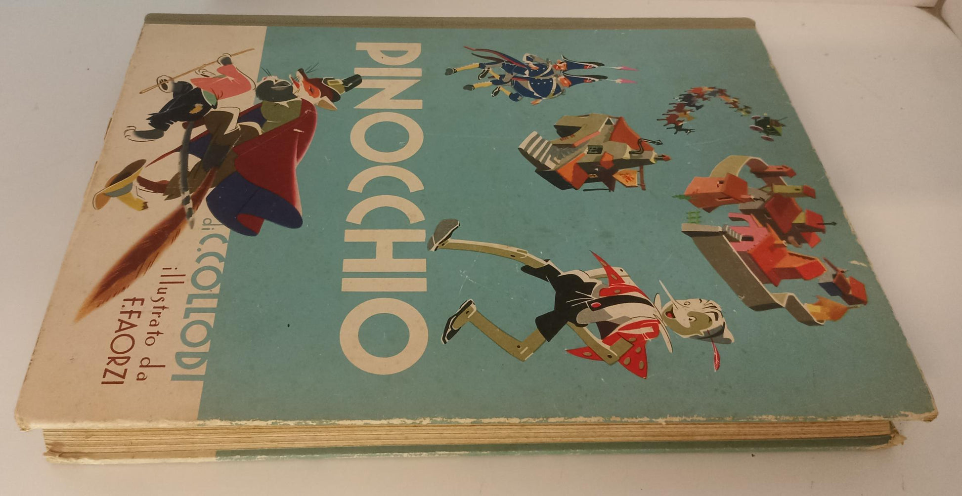 LB- PINOCCHIO ILLUSTRATO DA FAORZI - CARLO COLLODI - SALANI --- 1954 - C - RGZ