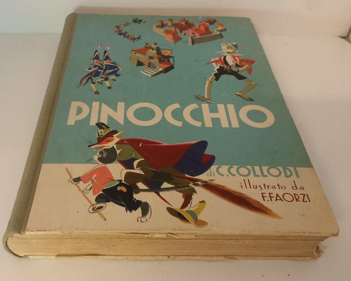 LB- PINOCCHIO ILLUSTRATO DA FAORZI - CARLO COLLODI - SALANI --- 1954 - C - RGZ