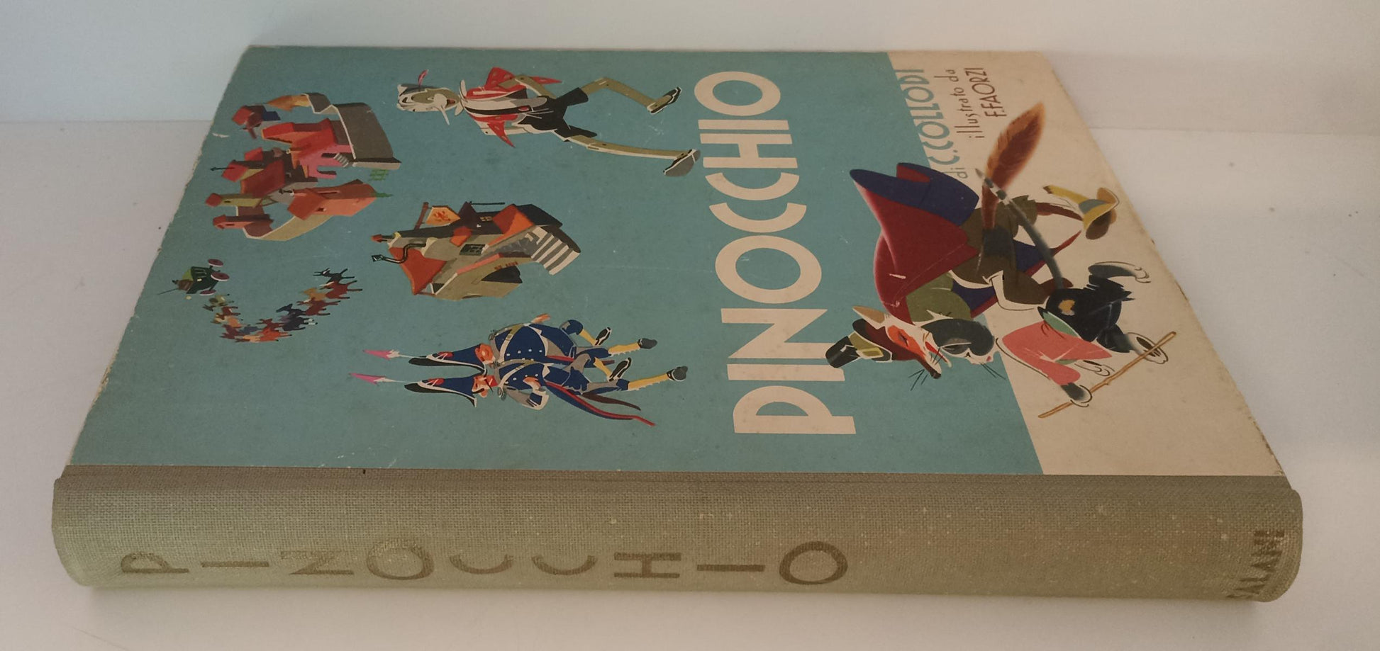 LB- PINOCCHIO ILLUSTRATO DA FAORZI - CARLO COLLODI - SALANI --- 1954 - C - RGZ
