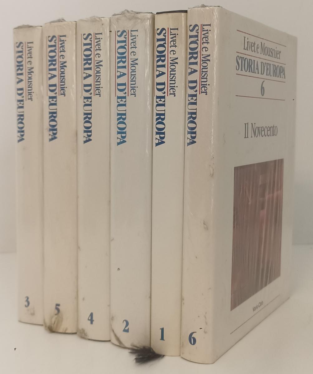 LS- STORIA D'EUROPA 6 VOLUMI COMPLETA - LIVET E MOUSNIER- VARIA CLUB- CS- ZFS323