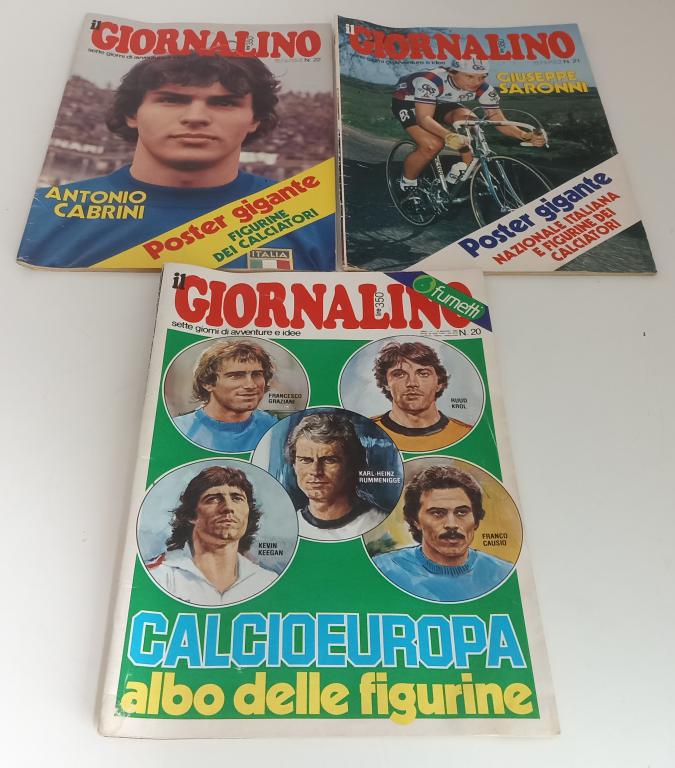 AA- IL GIORNALINO + ALBUM DI FIGURINE CALCIOEUROPA N.20,21,22 - 1980 - LBM3