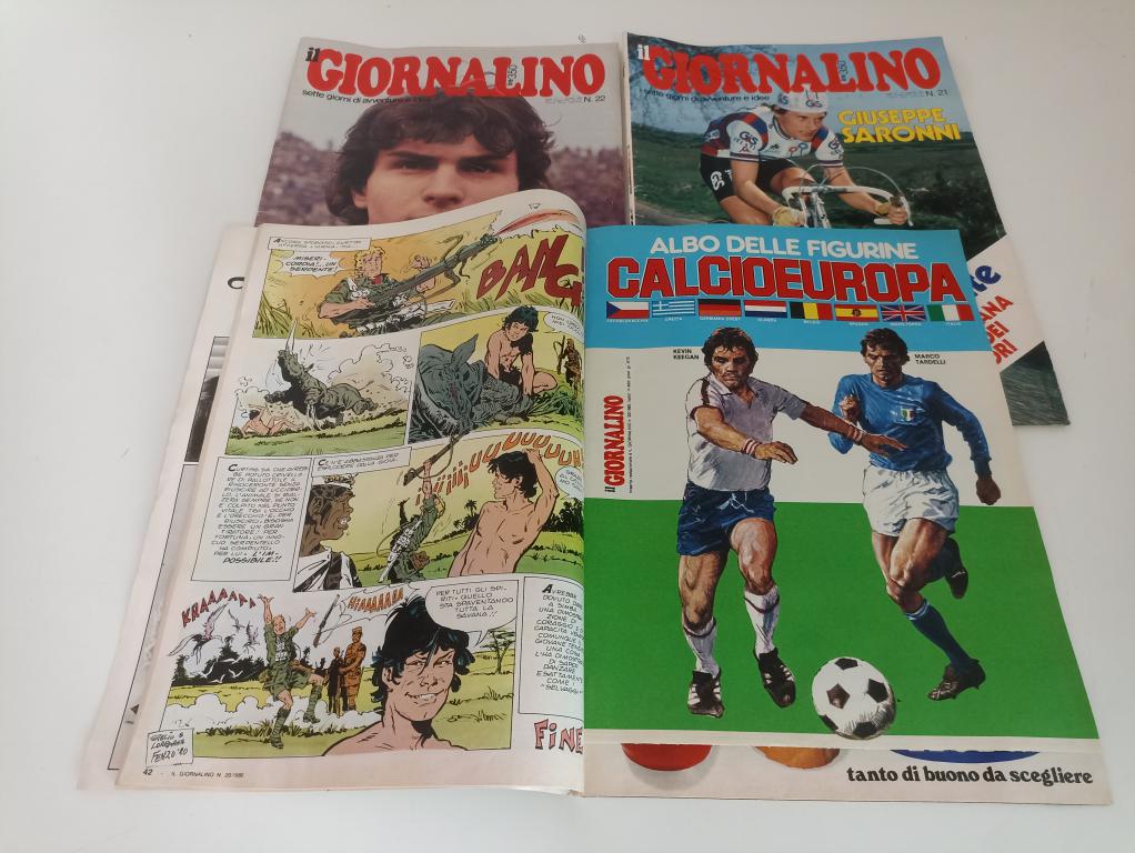 AA- IL GIORNALINO + ALBUM DI FIGURINE CALCIOEUROPA N.20,21,22 - 1980 - LBM3