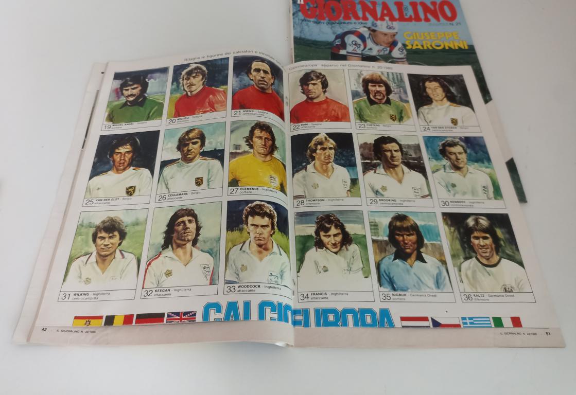 AA- IL GIORNALINO + ALBUM DI FIGURINE CALCIOEUROPA N.20,21,22 - 1980 - LBM3