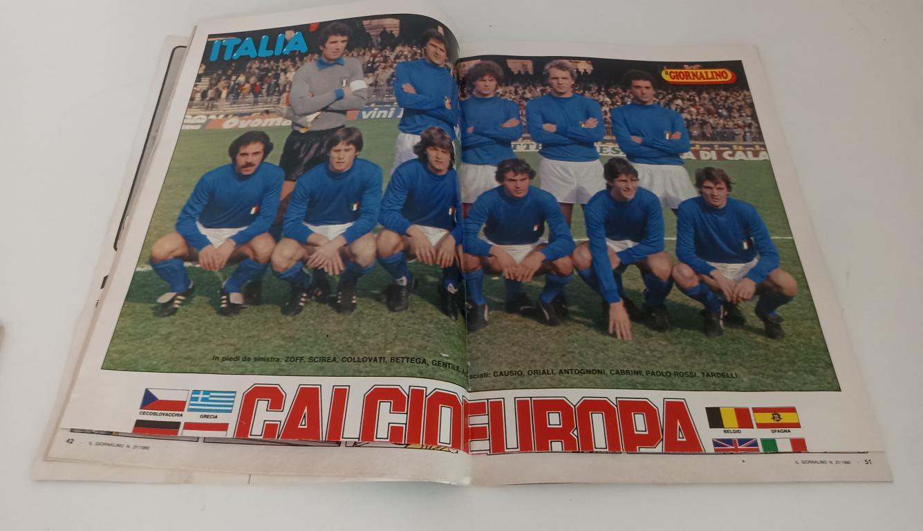 AA- IL GIORNALINO + ALBUM DI FIGURINE CALCIOEUROPA N.20,21,22 - 1980 - LBM3
