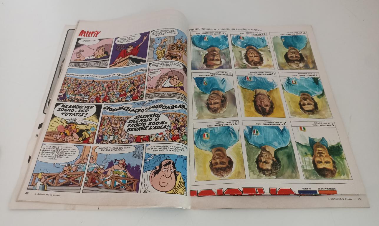 AA- IL GIORNALINO + ALBUM DI FIGURINE CALCIOEUROPA N.20,21,22 - 1980 - LBM3