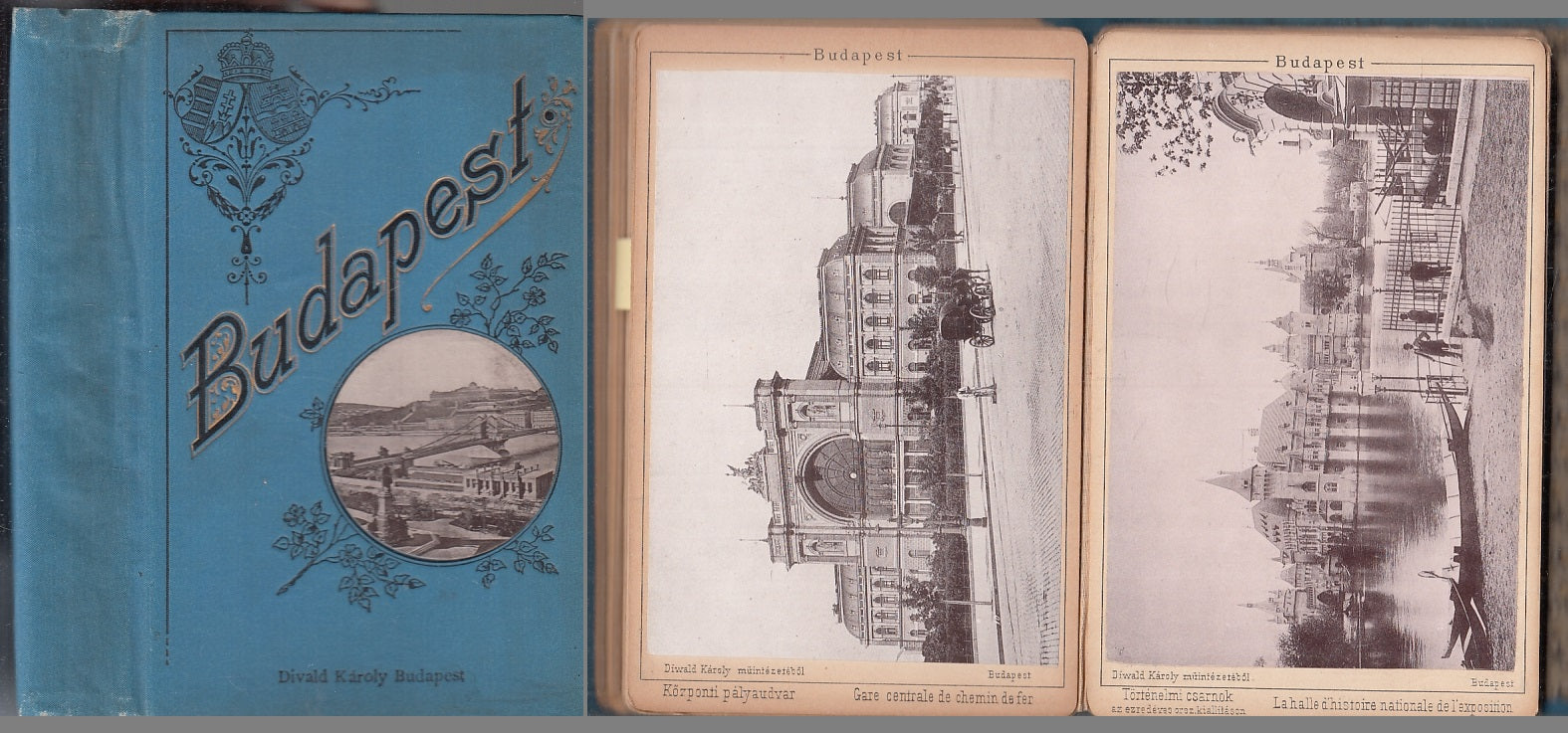 LV- BUDAPEST RACCOLTA A FISARMONICA DI 18 CARTOLINE - DIVALD KAROLY - XFS144