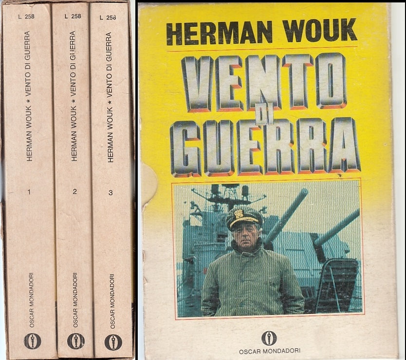 LS- VENTO DI GUERRA VOLUMI 1/3 - HERMAN WOUK- MONDADORI- OSCAR-- 1977- B- ZFS110