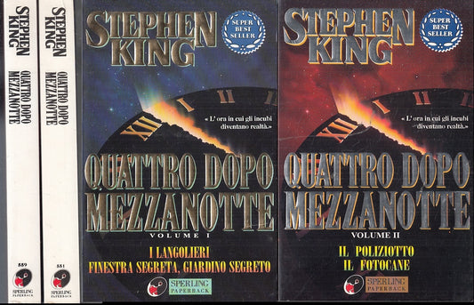 LG- QUATTRO DOPO MEZZANOTTE VOLUMI 1/2- STEPHEN KING- SPERLING--- 1996- B- ZFS95