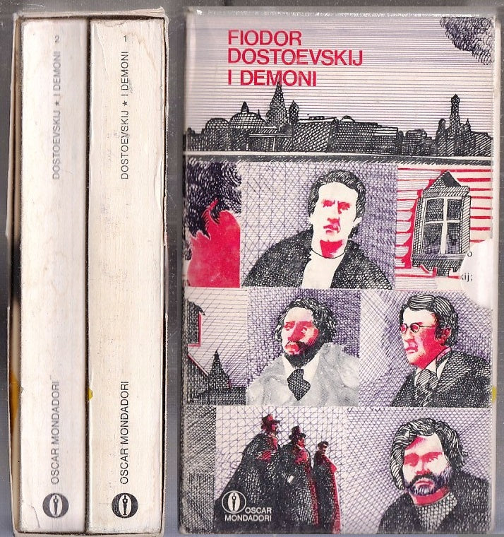 LN- I DEMONI COFANETTO 2 VOLUMI - FIODOR DOSTOEVSKIJ- MONDADORI- OSCAR--- B- XFS