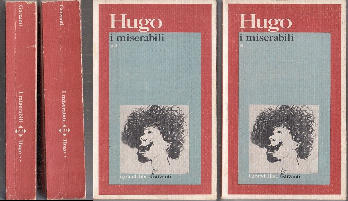 LN- I MISERABILI 2 VOLUMI - VICTOR HUGO - GARZANTI - I GRANDI LIBRI --- B- XFS