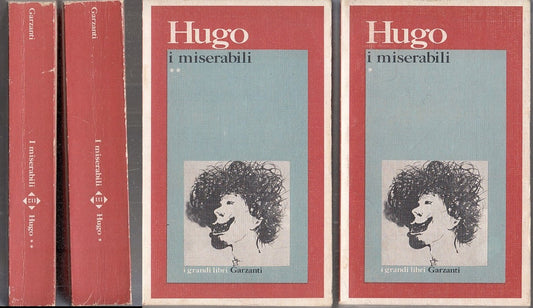 LN- I MISERABILI 2 VOLUMI - VICTOR HUGO - GARZANTI - I GRANDI LIBRI --- B- XFS