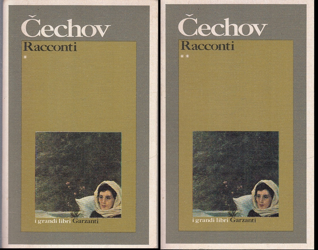 LN- RACCONTI 2 VOLUMI - CECHOV - GARZANTI - I GRANDI LIBRI --- B - XFS