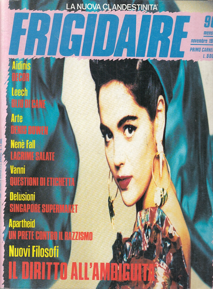 FR- RIVISTA FRIGIDAIRE N.96 -- PRIMO CARNERA - 1988 - S - F23