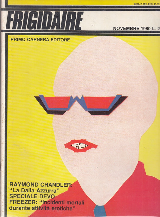 FR- RIVISTA FRIGIDAIRE N.1 NOVEMBRE 1980 - PRIMO CARNERA - S - F23