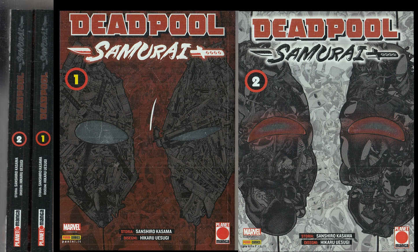 FM- DEADPOOL SAMURAI NUMERI 1 e 2 VARIANT COVER -- PANINI PLANET MANGA - 2023 - B - F23