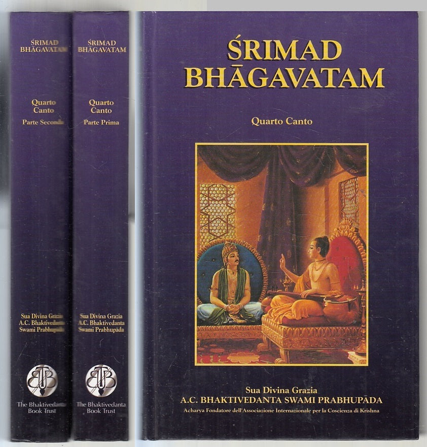 LZ- QUARTO CANTO 2 VOLUMI - SRIMAD BHAGAVATAM - PRABHUPADA --- 1993 - C- ZFS98