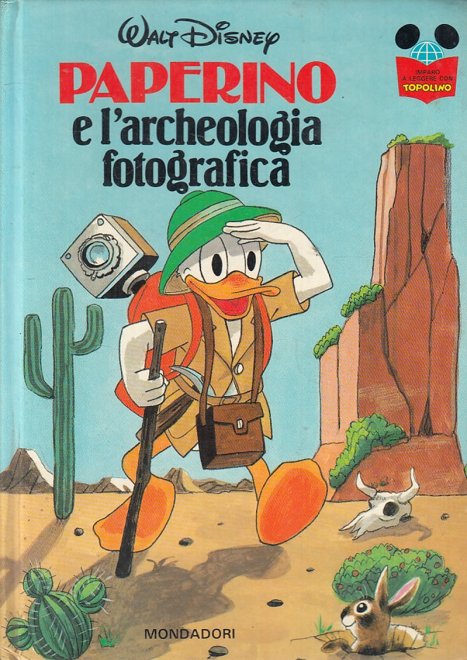LB- IMPARO A LEGGERE CON TOPOLINO PAPERINO L'ARCHEOLOGIA FOTOGRAFICA - 1981- RGZ