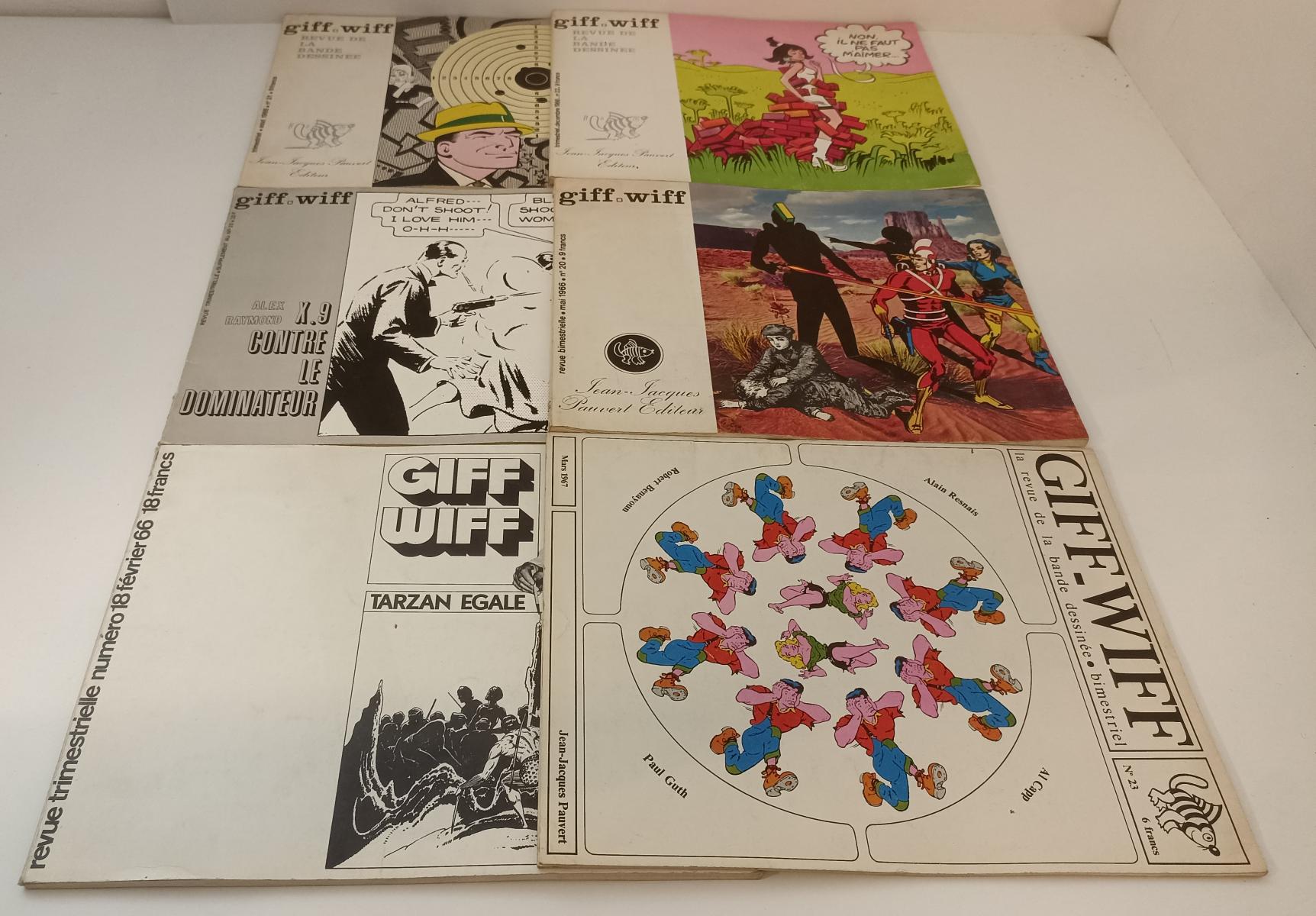 FZ- LOTTO GIFF.WIFF 6 NUMERI LE REVUE DE LA BANDE DESSINEE 1966/1967 - ZFS496