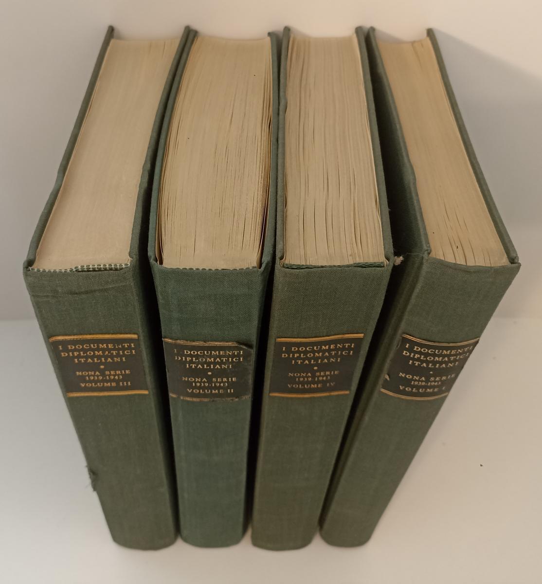 LS- I DOCUMENTI DIPLOMATICI ITALIANI NONA SERIE 1939/1943 I/IV - 1944- C- ZFS496
