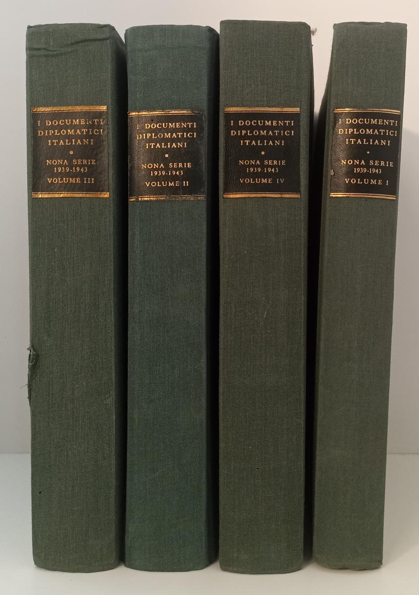 LS- I DOCUMENTI DIPLOMATICI ITALIANI NONA SERIE 1939/1943 I/IV - 1944- C- ZFS496