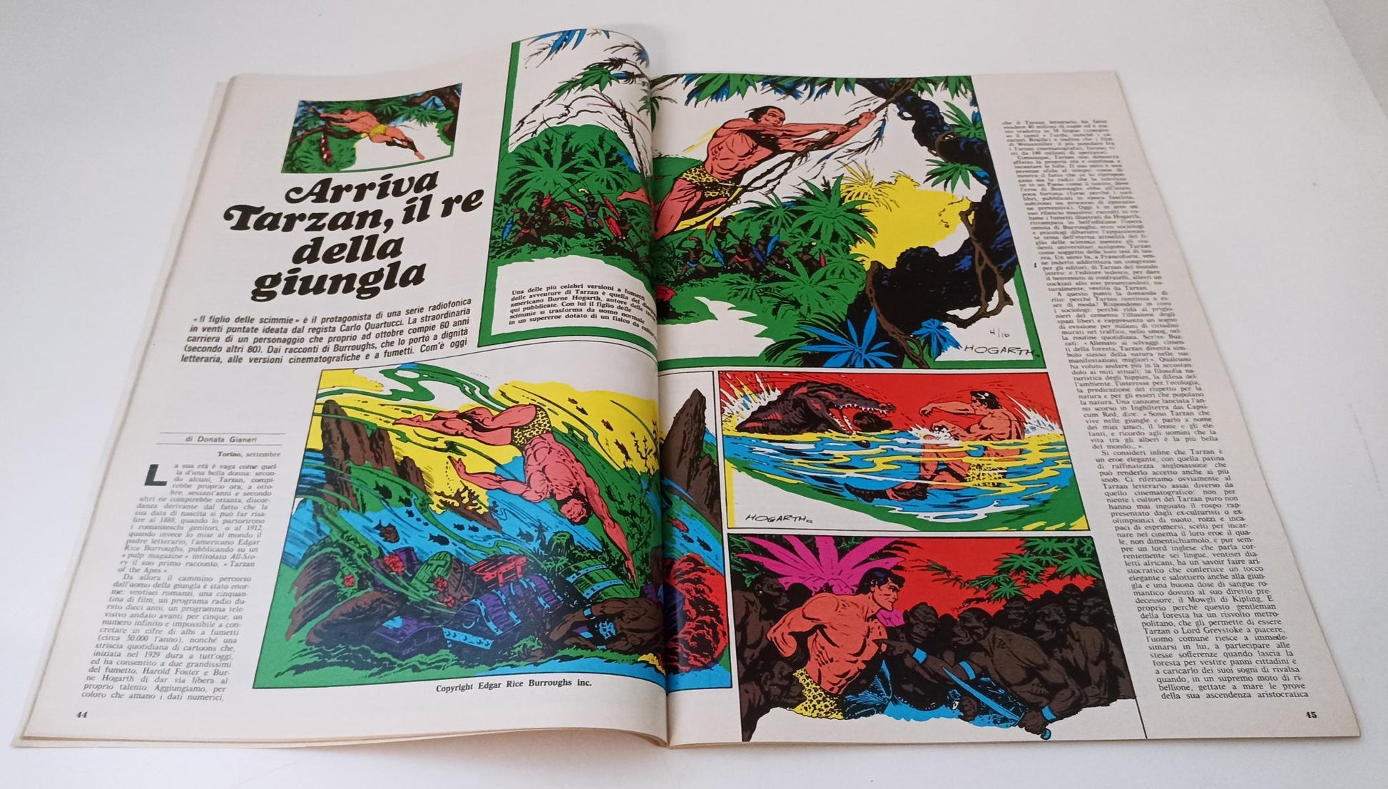 LR- RIVISTA TV RADIOCORRIERE N.40 1/7 OTTOBRE 1972 TARZA ALLA RADIO E TV - RVSa4