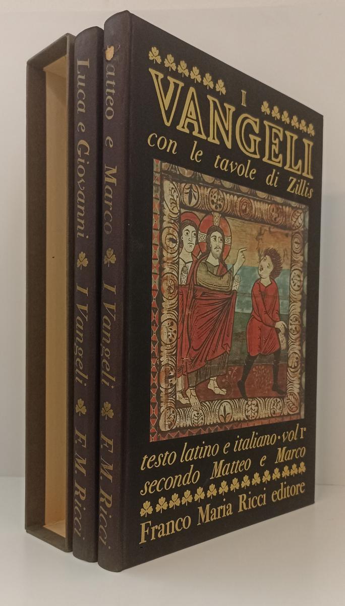 LT- I VANGELI TAVOLE ZILLIS 2 VOLUMI -- FRANCO MARIA RICCI - I SEGNI DELL'UOMO
