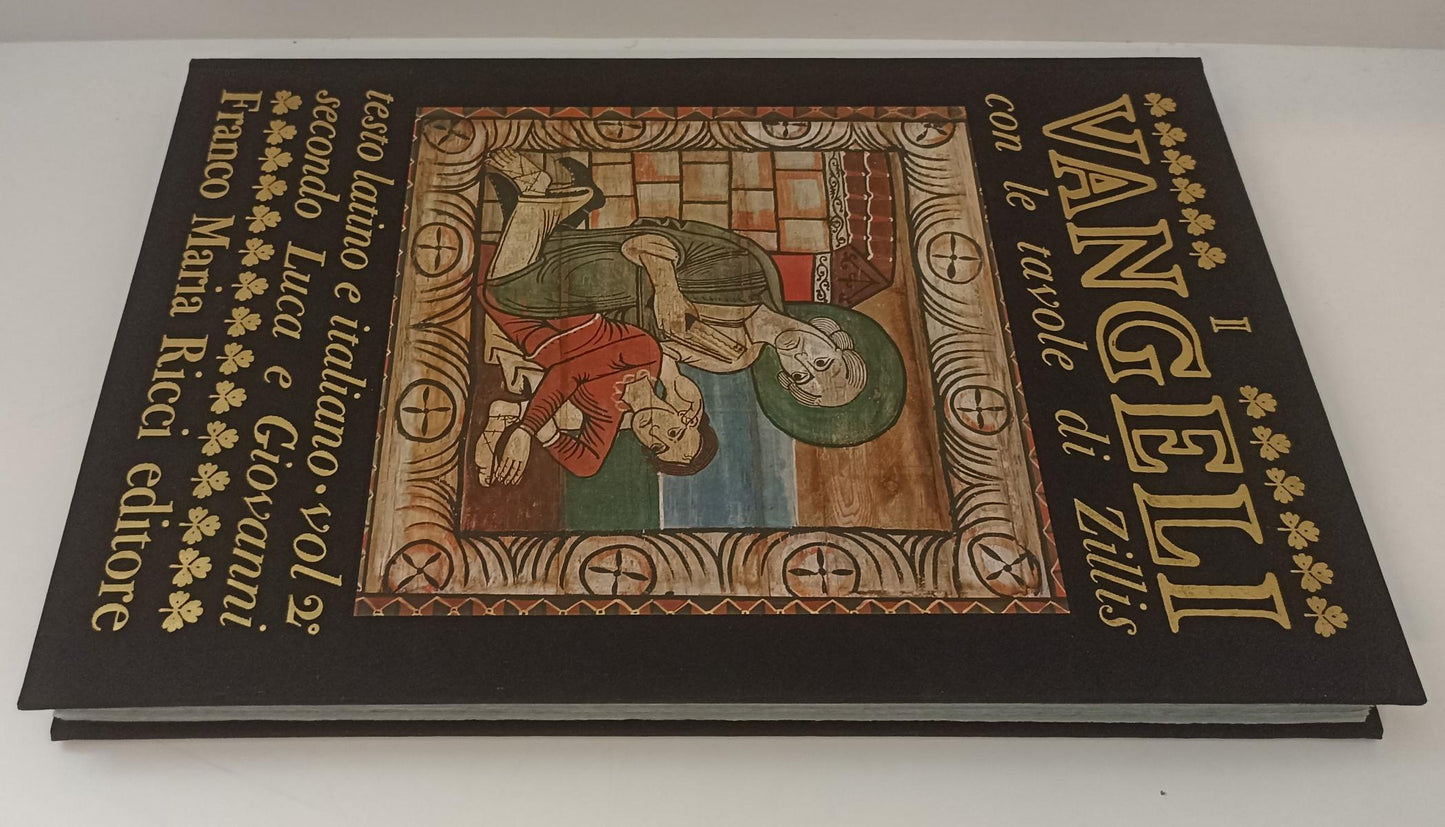 LT- I VANGELI TAVOLE ZILLIS 2 VOLUMI -- FRANCO MARIA RICCI - I SEGNI DELL'UOMO