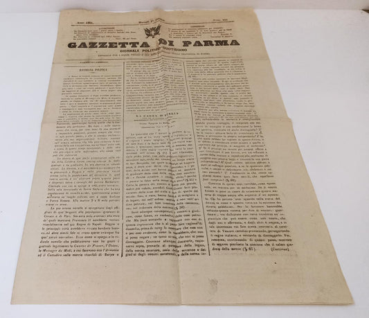 LR- QUOTIDIANO GAZZETTA DI PARMA ANNO 1861 N.223 MARTEDI' 1° OTTOBRE - RVSa19