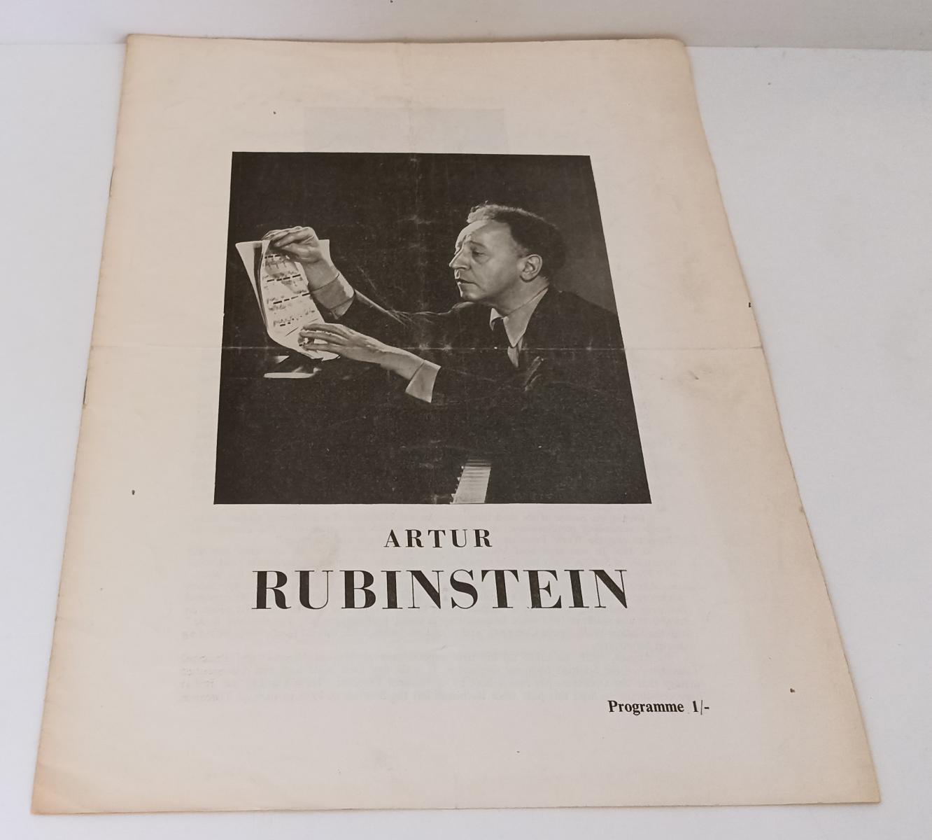 LR- BROCHURE ARTUR RUBINSTEIN LONDON SYMPHONY ORCHESTRA ALEXANDER GIBSON-RVSa25