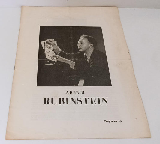 LR- BROCHURE ARTUR RUBINSTEIN LONDON SYMPHONY ORCHESTRA ALEXANDER GIBSON-RVSa25