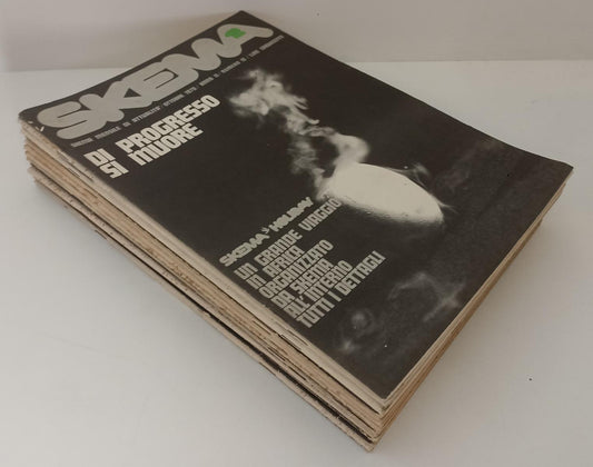 LR- LOTTO RIVISTE SKEMA 16 NUMERI 1970/1974 INSERTI FIAT -- IL MULINO- S- ZFS595