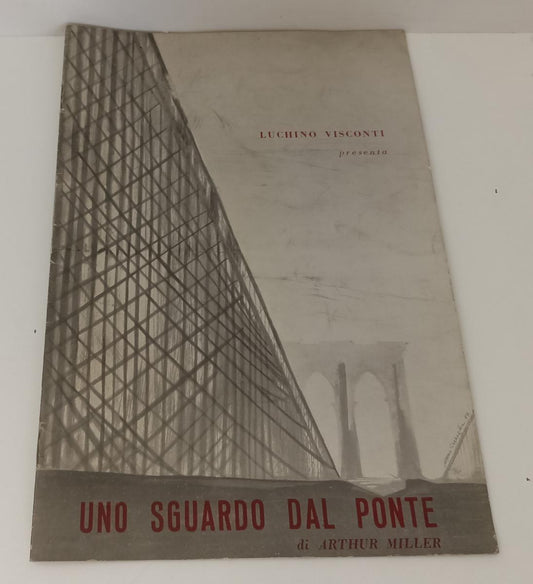LR- BROCHURE UNO SGUARDO DAL PONTE di ARTHUR MILLER - LUCHINO VISCONTI - RVSa30