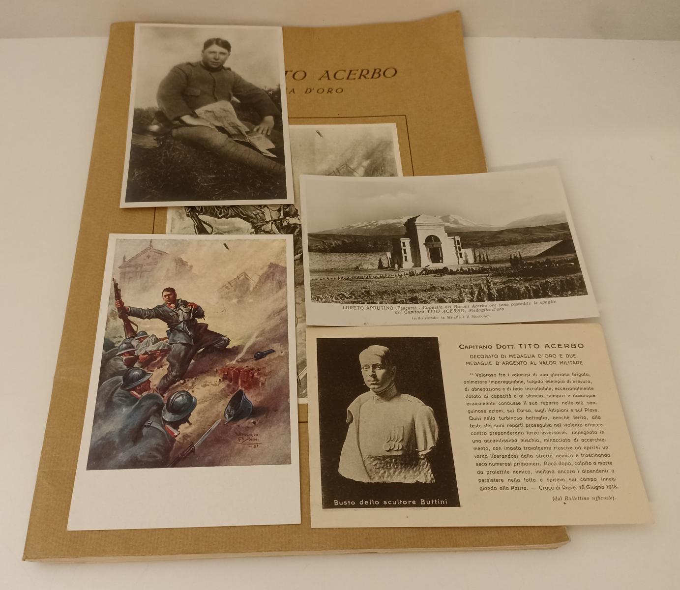 LS- CAPITANO TITO ACERBO MEDAGLIA D'ORO FOTOGRAFIE - 1932- B- ZFS588