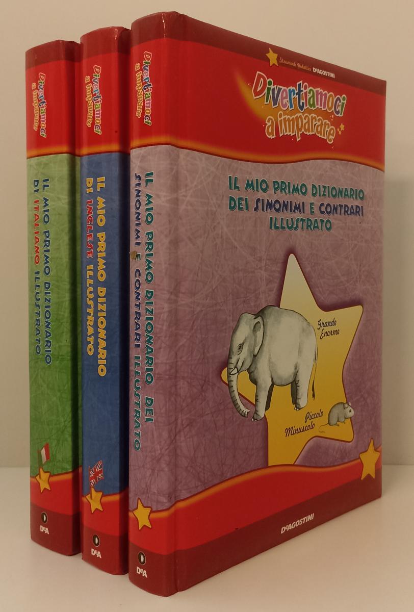 LZ- IL PRIMO DIZIONARIO ILLUSTRATO 3 VOLUMI INGLESE ITALIANO-- DeA- 1998- C- RGZ