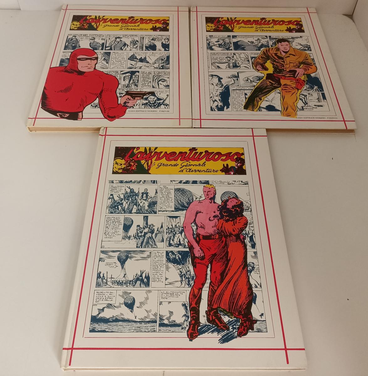 FV- L'AVVENTUROSO GRANDE GIORNALE D'AVVENTURE VOLUMI I/III - NERBINI - C - D23