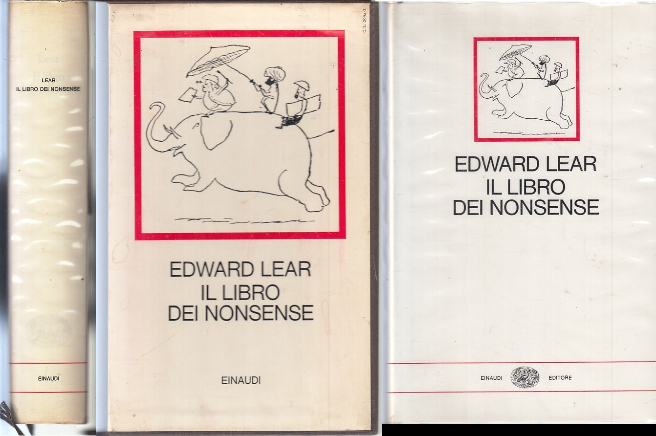 LZ- IL LIBRO DEI NONSENSE - EDWARD LEAR - EINAUDI - I MILLENNI -- 1970 - CS- XFS