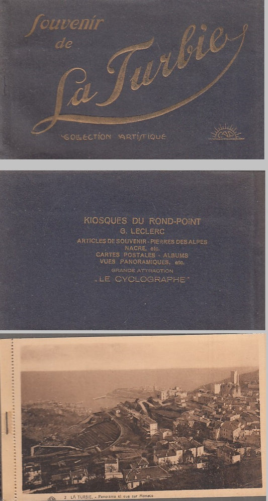 CV- SOUVENIR DE LA TURBIE 10 CARTOLINE VINTAGE COLLECTION ARTISTIQUE - ZFS394