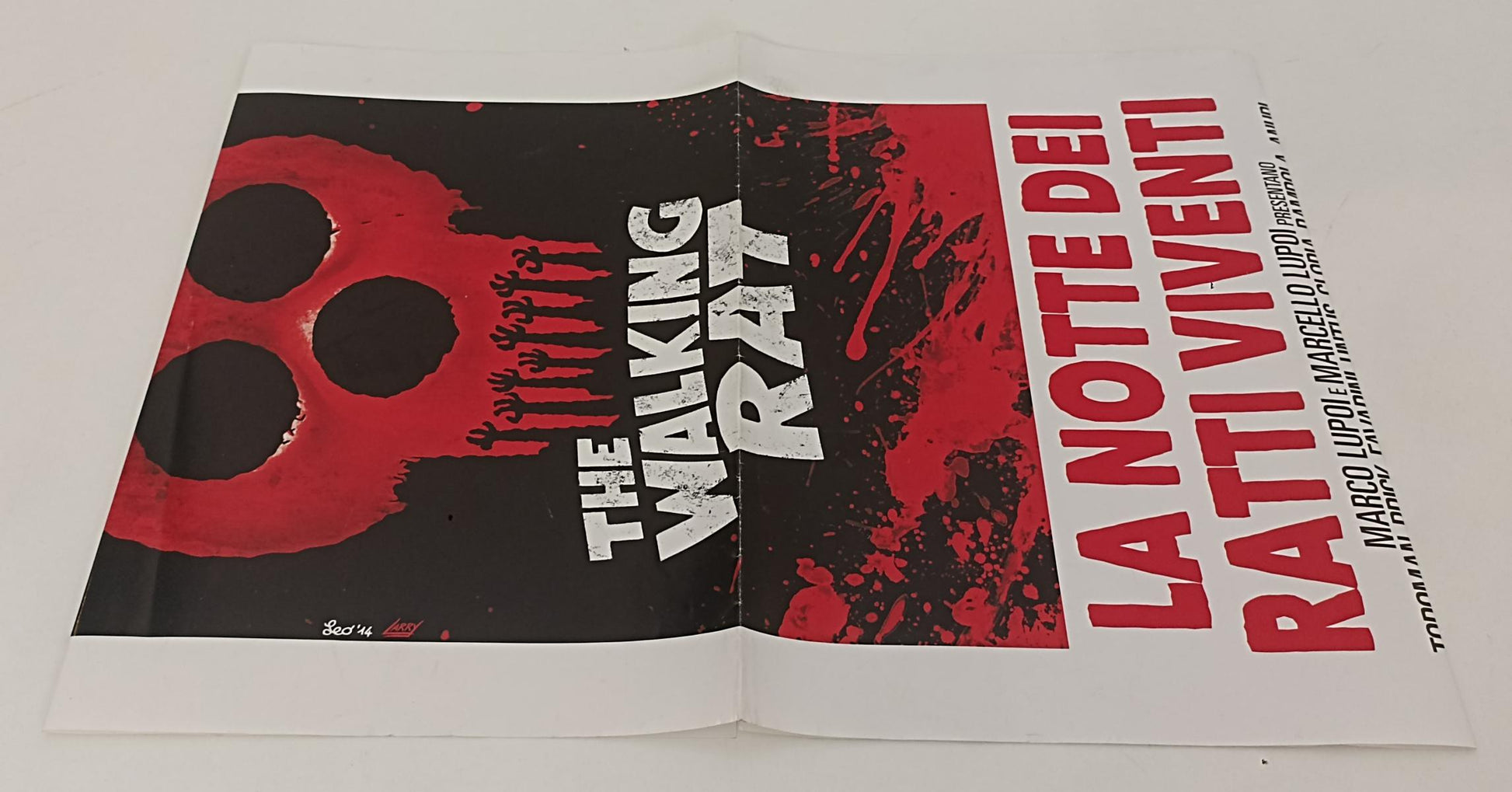 GF- MANIFESTO POSTER FUMETTO THE WALKING RAT RAT-MAN - ORTOLANI - PANINI- RVSa65