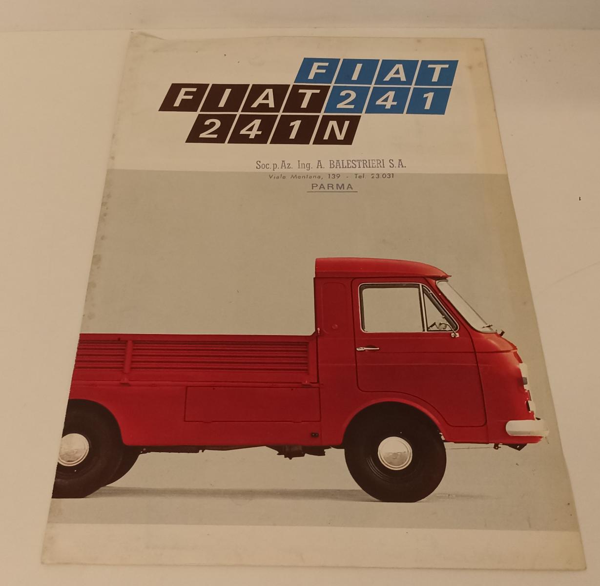 CP- OPUSCOLO PUBBLICITARIO PIEGHEVOLE FIAT 241 - FIAT 241N - RVSa109
