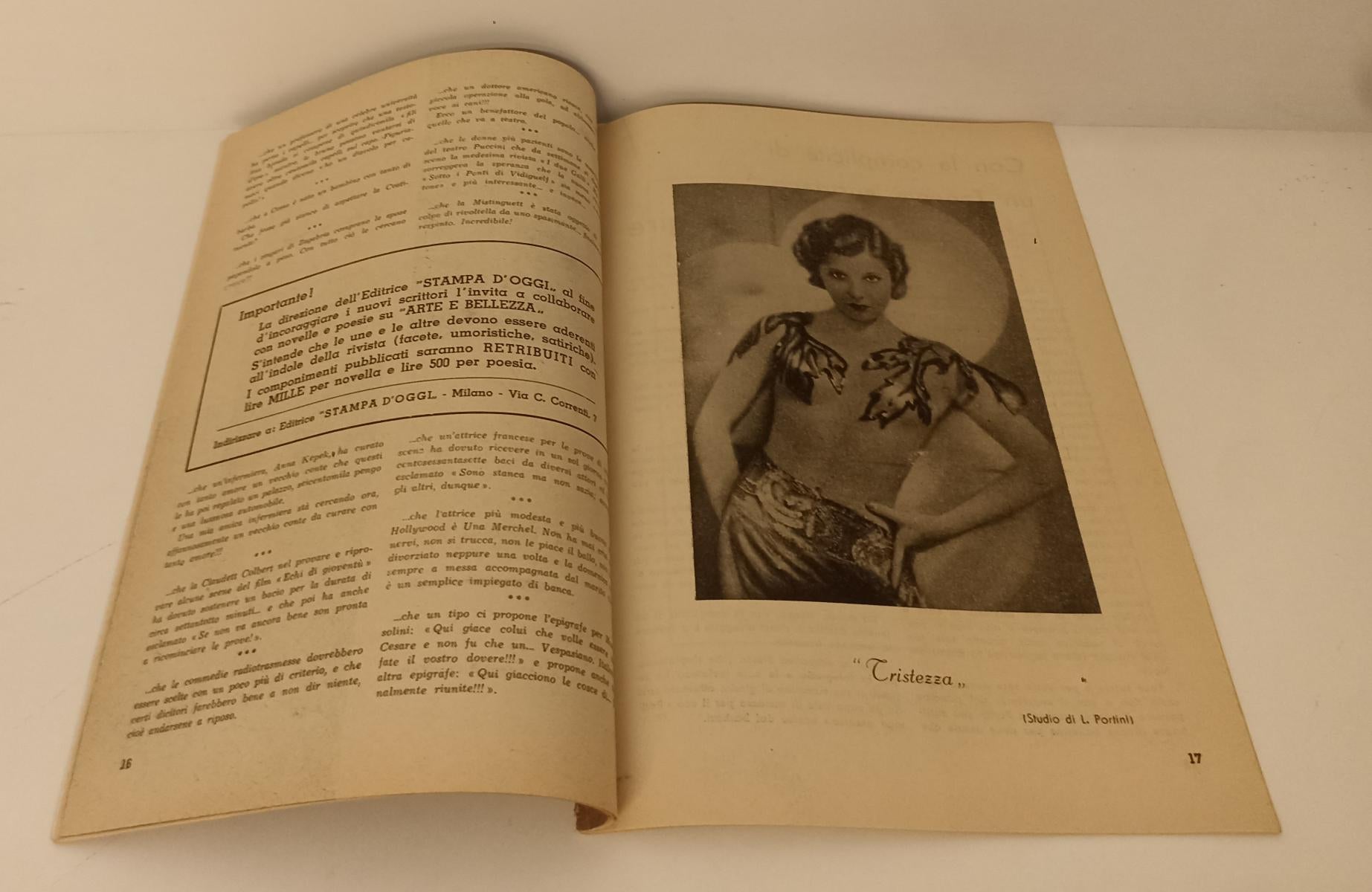 LX- RIVISTA ARTE E BELLEZZA N.3 1945 RACCONTI ILLUSTRATI- STAMPA D'OGGI- RVSa103