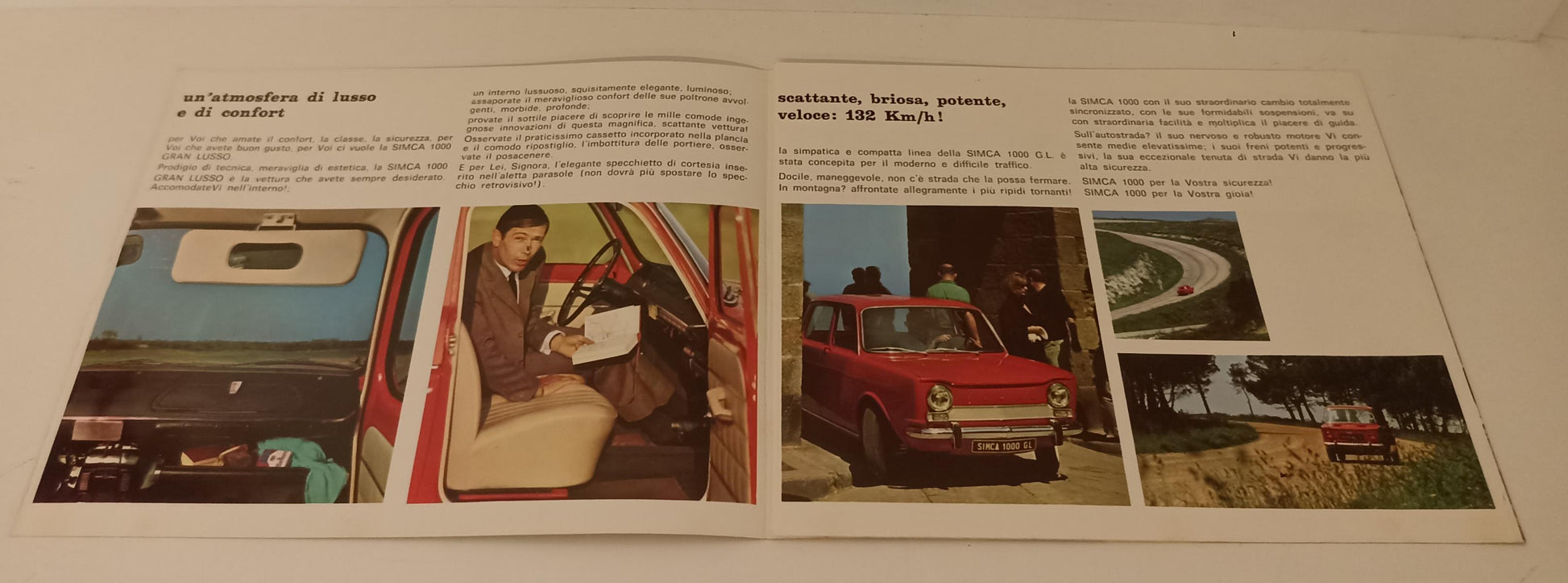 CP- OPUSCOLO PUBBLICITARIO PIEGHEVOLE SIMCA 1000 GL - RVSa97