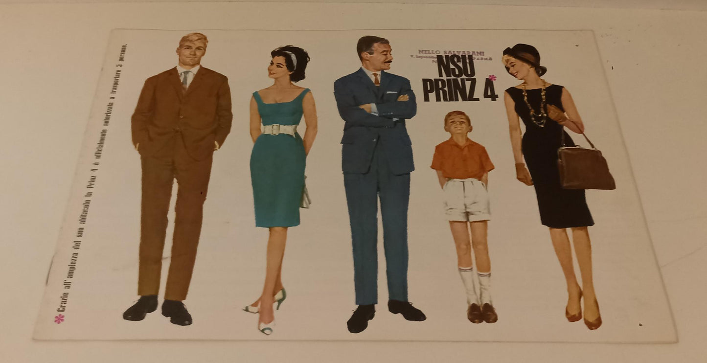 CP- OPUSCOLO PUBBLICITARIO AUTO NSU PRINZ 4 - RVSa96