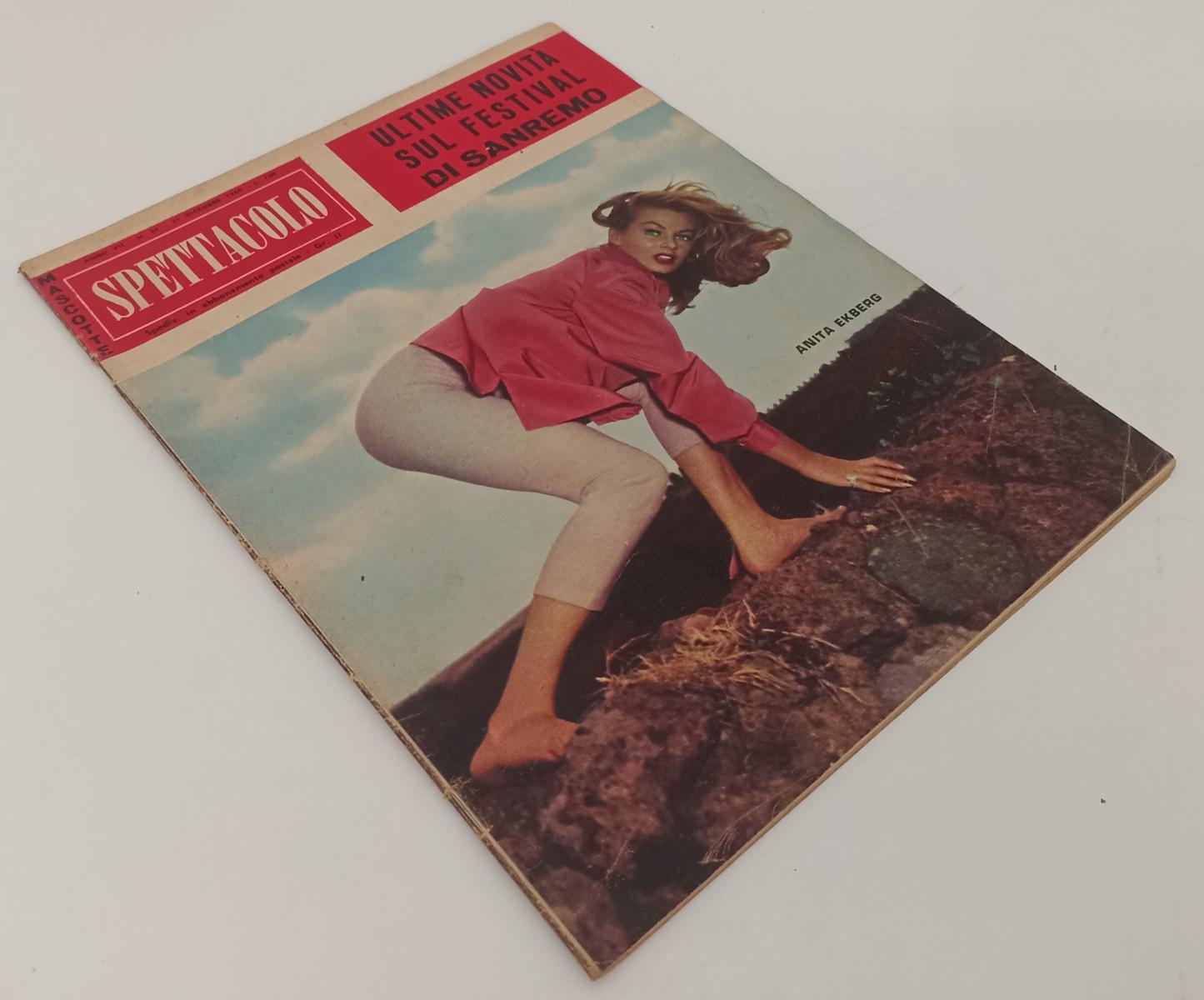 LR- RIVISTA MASCOTTE SPETTACOLO N.34 1960 ANITA EKBERG - RVSa87