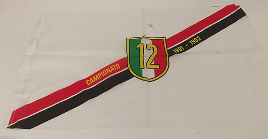 LC- BANDIERA CAMPIONATO CALCIO 1991/1992 MILAN SCUDETTO 12 - RVSa79