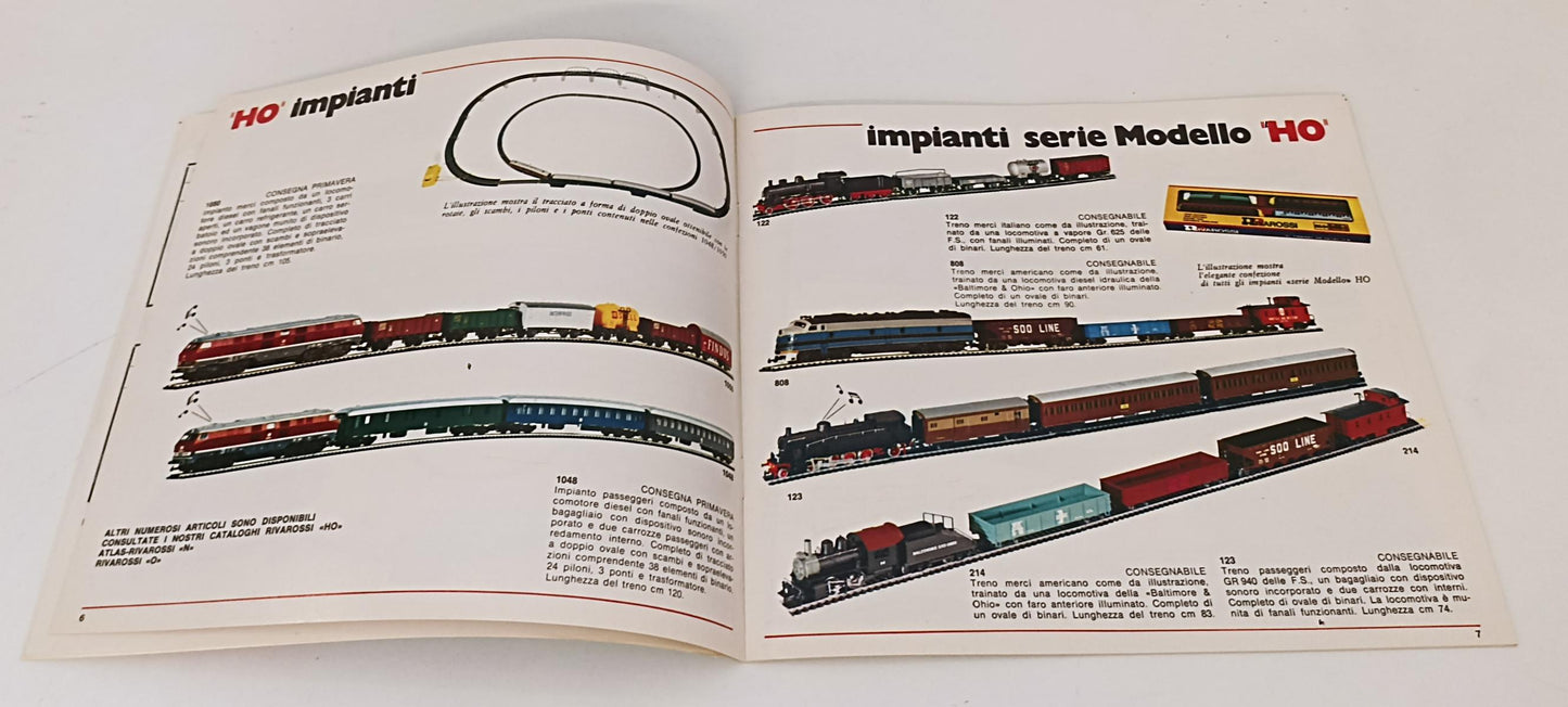 CP- CATALOGO IMPIANTI NOVITA' 72 RIVAROSSI TRENI ELETTRICI HO N O - RVSa78